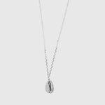 Collana in Argento 925 con conchiglia pendente a zirconi bianchi