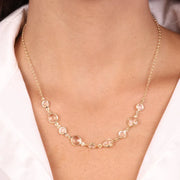 Collana in Argento 925  impreziosita da Cristalli bianchi