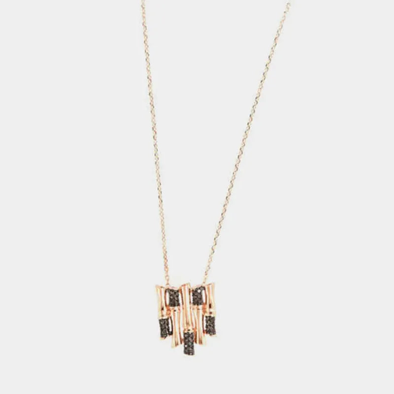 Collana in Argento 925 impreziosito da zirconi neri