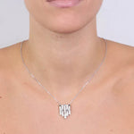 Collana in Argento 925 impreziosito da zirconi bianchi