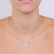 Collana in Argento 925 impreziosito da zirconi bianchi