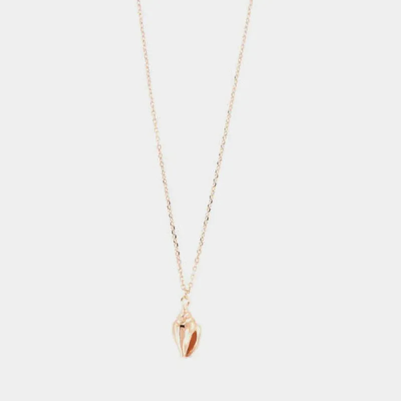 Collana in Argento 925 con conchiglia pendente liscia