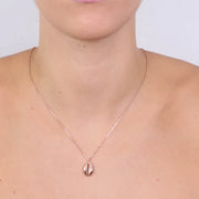 Collana in Argento 925 con conchiglia pendente liscia