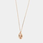 Collana in Argento 925 con conchiglia pendente liscia