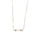 Collana in Argento 925 con freccia impreziosita da zirconi multicolore