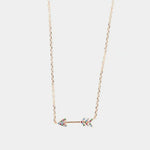 Collana in Argento 925 con freccia impreziosita da zirconi multicolore