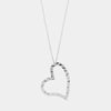 Collana in Argento 925 con ciondolo a cuore battuto