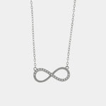 Collana in Argento 925 con simbolo infinito e zirconi bianchi - BYSIMON gioielli