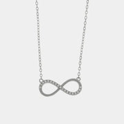 Collana in Argento 925 con simbolo infinito e zirconi bianchi