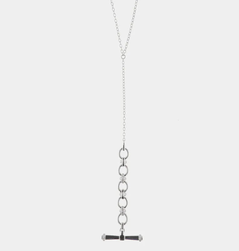 Collana in Argento 925 a catena con zirconi bianchi