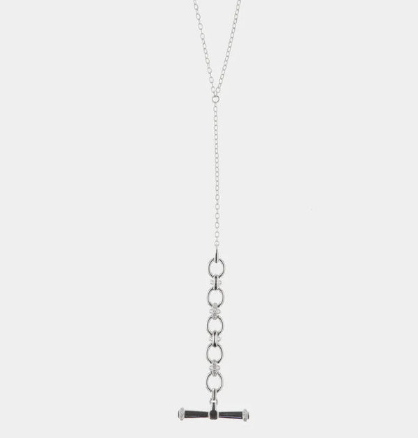 Collana in Argento 925 a catena con zirconi bianchi