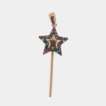 Ciondolo in Argento 925 a forma di bacchetta magica impreziosita da zirconi multicolor