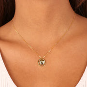 Collana in Argento 925 con ciondoli sferici pendenti