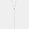 Collana in Argento 925 con punto luce blu