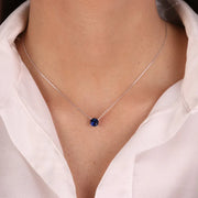 Collana in Argento 925 con punto luce centrale