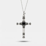 Collana in Argento 925 con croce in stile antico Collezione Novecento - BYSIMON gioielli