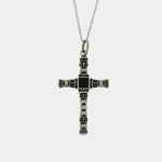 Collana in Argento 925 con croce in stile antico Collezione Novecento - BYSIMON gioielli