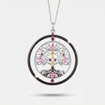 Collana in Argento 925 con albero della vita e cristalli Collezione Novecento - BYSIMON gioielli