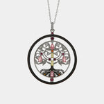 Collana in Argento 925 con albero della vita e cristalli Collezione Novecento - BYSIMON gioielli