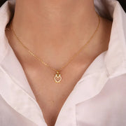 Collana in Argento 925 con gufo impreziosito da zirconi bianchi