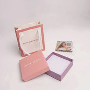 Collana in Argento 925 con corno rosso e zirconi bianchi