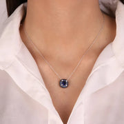 Collana in Argento 925 con zirconi blu
