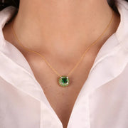 Collana in Argento 925 con zirconi verdi