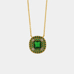 Collana in Argento 925 con zirconi verdi