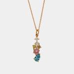 Collana in Argento 925 con zirconi multicolor SIMEONE - gioiello BySimon