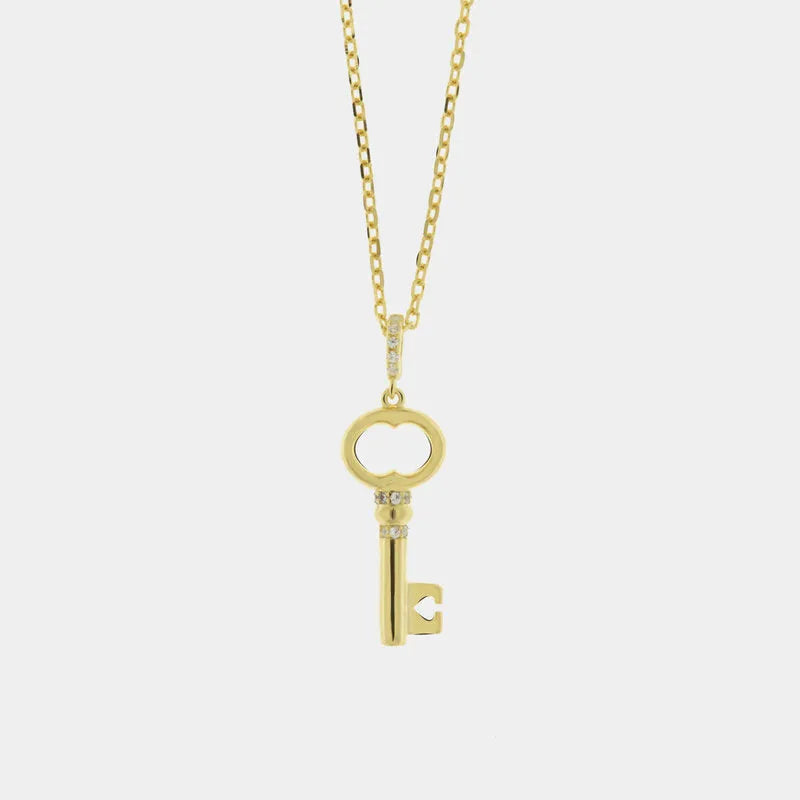 Collana in Argento 925 con chiave pendente