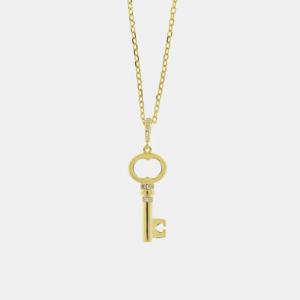 Collana in Argento 925 con chiave pendente