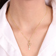 Collana in Argento 925 con chiave pendente