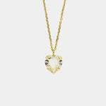 Collana in Argento 925 con cristallo a forma cuore pendente - BYSIMON gioielli