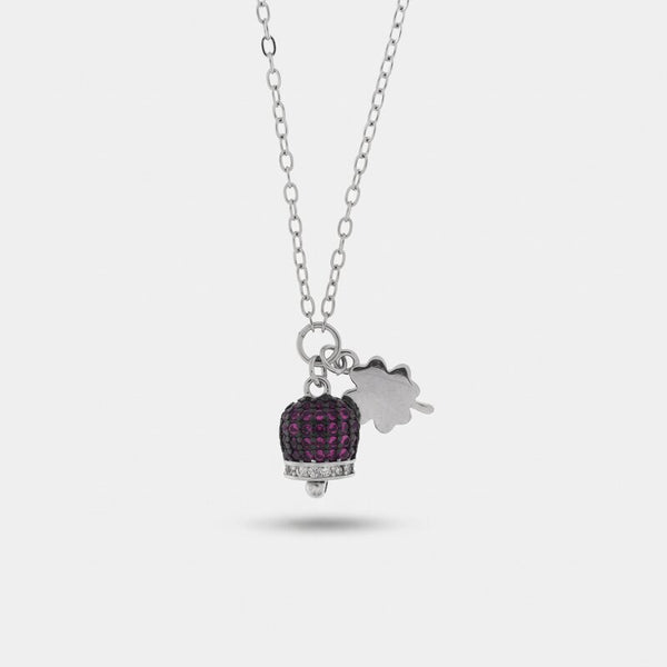 Collana in argento 925 campanella portafortuna | ciondolo per laurea argento | BYSIMON