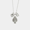 Collana in Argento 925 con pumo e pendente cuore