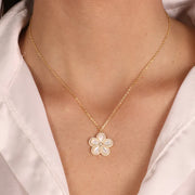 Collana in Argento 925 a forma di fiore