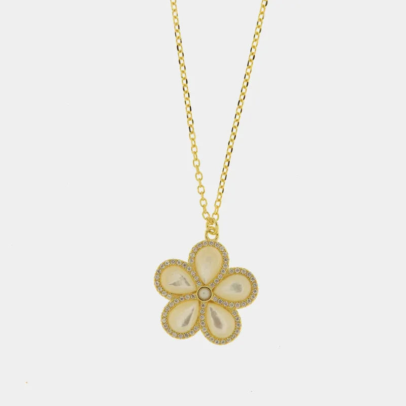 Collana in Argento 925 a forma di fiore