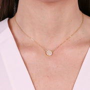 Collana in Argento 925 a fiore con zirconi