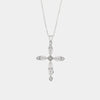 Collana in Argento 925 a forma di croce con zirconi trasparenti