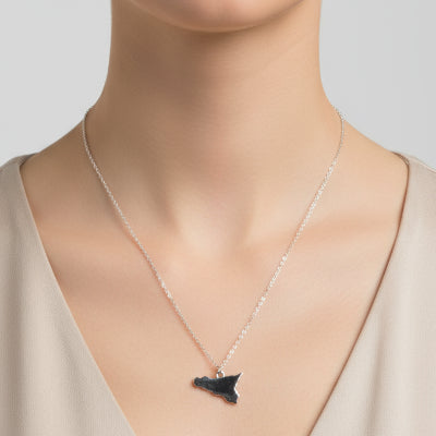 Collana in Argento 925 con simbolo Sicilia