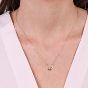 Collana in Argento 925 con zirconi multicolor