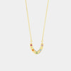 Collana in Argento 925 con zirconi multicolor