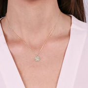 Collana in Argento 925 con piastra impreziosita da zirconi colorati