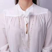 Collana in Argento 925 con cristalli colorati