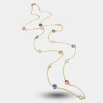 Collana in Argento 925 con cristalli colorati - BYSIMON gioielli