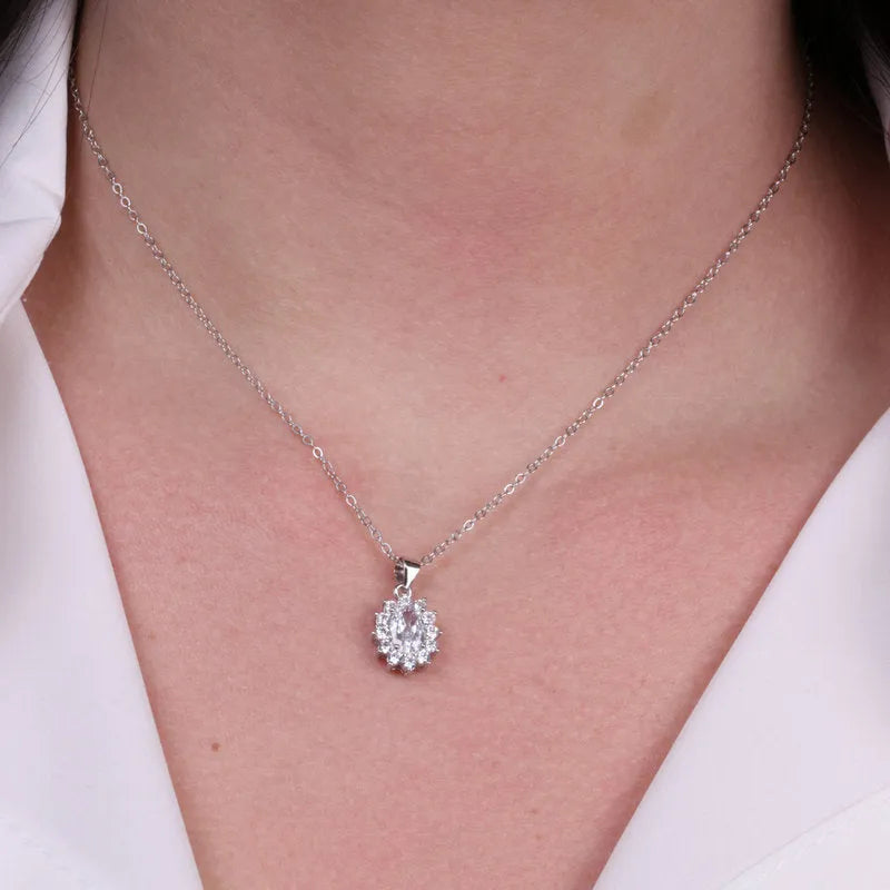 Collana in Argento 925 con zirconi trasparenti BYSIMON - gioiello BySimon