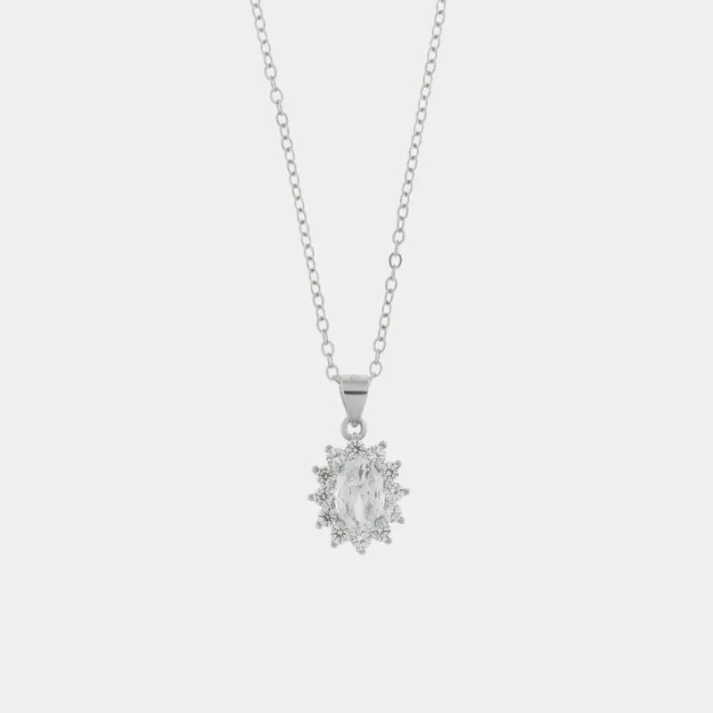 Collana in Argento 925 con zirconi trasparenti BYSIMON - gioiello BySimon