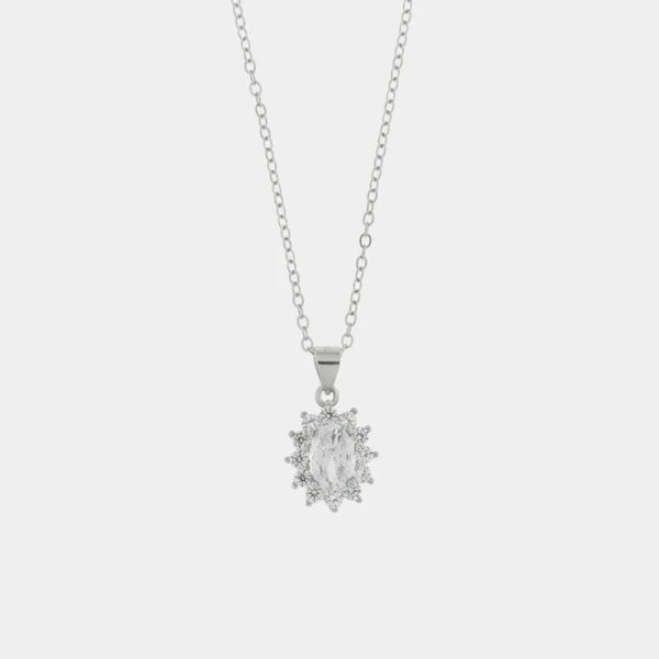 Collana in Argento 925 con zirconi trasparenti BYSIMON - gioiello BySimon