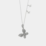 Collana in Argento 925 con farfalla impreziosita da zirconi Collezione Barcellona - BYSIMON gioielli