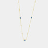 Collana in Argento 925 con zirconi blu